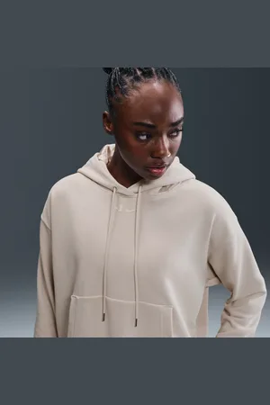 Nike Damska bluza do koszykówki z kapturem o skróconym kroju oversize A