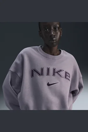 Nike Damska bluza dresowa o dodatkowo powiększonym kroju z półokrągłym dekoltem i logo Sportswear Phoenix Fleece