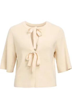 Object Short-sleeved Knitted Cardigan