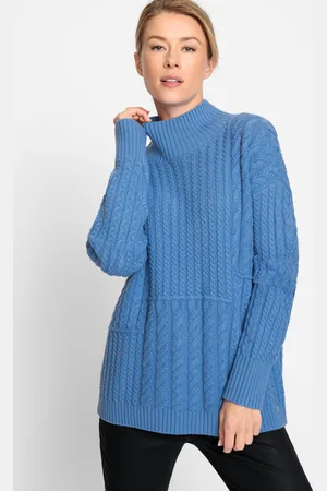 Olsen Niebieski sweter damski Cora - Classy Sport