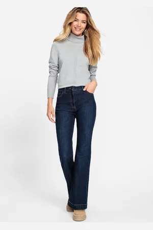 Olsen Niebieskie jeansy damskie Mona Bootcut - Cool Vision