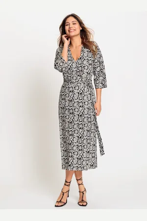 Olsen Wiskozowa sukienka ze wzorem - Designer Choice