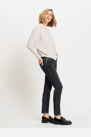 Olsen Czarne jeansy damskie Dana - Designer Choice