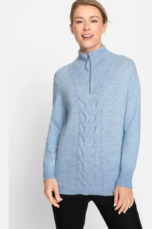 Olsen Niebieski sweter damski Henny - Classy Sport