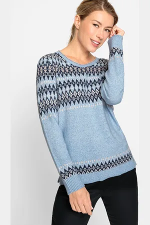 Olsen Sweter damski Cora we wzory - Classy Sport