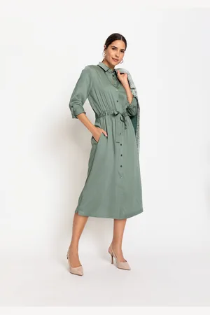 Olsen TENCEL™ Zielona sukienka - Pure Spirit