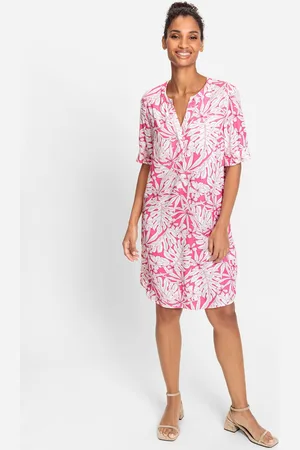 Olsen Wiskozowa sukienka ze wzorem - Tropicana