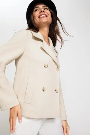 Olsen Beżowa marynarka damska - Designer Choice