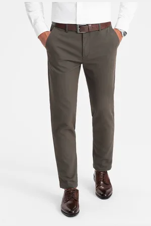 Ombre Clothing Klasyczne spodnie męskie chino z delikatną teksturą