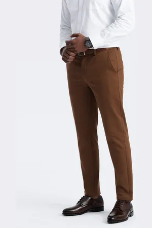 Ombre Clothing Spodnie męskie chino SLIM FIT z delikatną teksturą