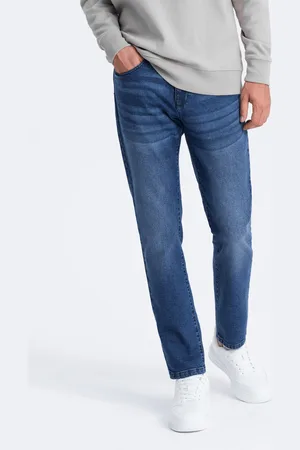 Ombre Clothing Spodnie męskie jeansowe SLIM FIT