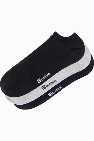 Ombre Clothing Skarpety męskie stopki 3-pak