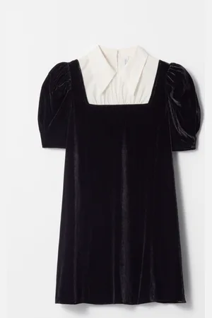 & OTHER STORIES Collared Velvet Mini Dress