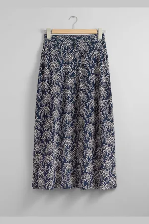 & OTHER STORIES Buttoned A-Line Midi Skirt