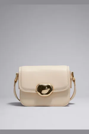 & OTHER STORIES Small Sculptural-Buckle Leather Bag