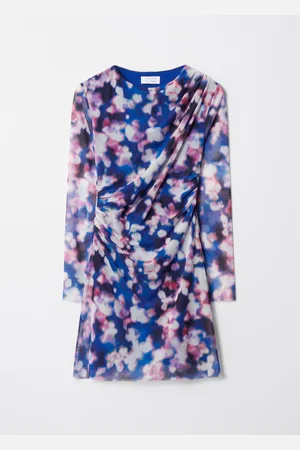 & OTHER STORIES Long-Sleeve Draped Mini Dress