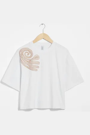 & OTHER STORIES Embroidered Boxy T-Shirt