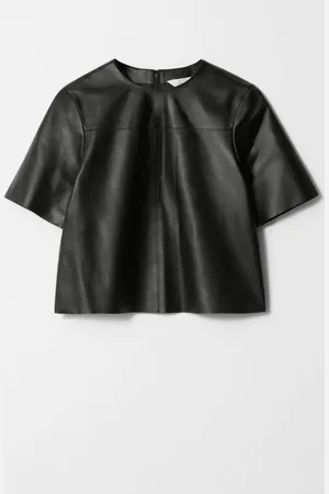 & OTHER STORIES Boxy Leather T-Shirt
