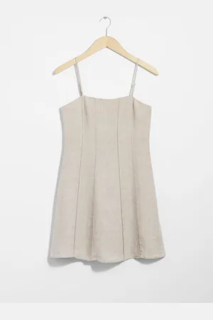 & OTHER STORIES Strappy Linen Mini Dress