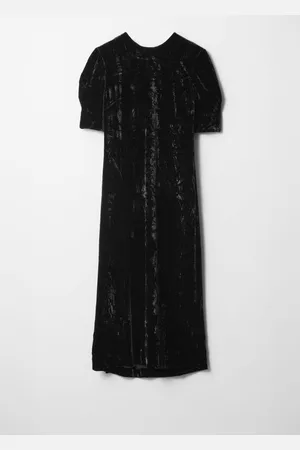 & OTHER STORIES Slit-Detailed Velvet Midi Dress