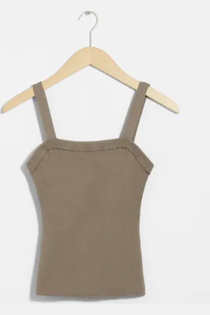 & OTHER STORIES Square-Neck Knit Top