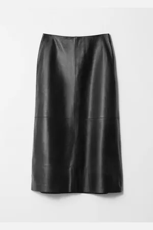 & OTHER STORIES Leather Midi Skirt