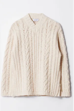 & OTHER STORIES Cable-Knit V-Neck Jumper
