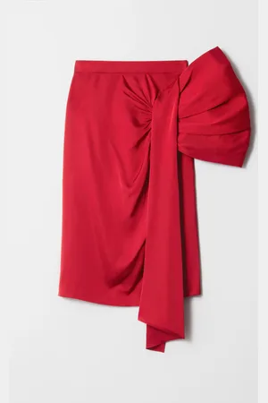 & OTHER STORIES Satin Bow Midi Skirt