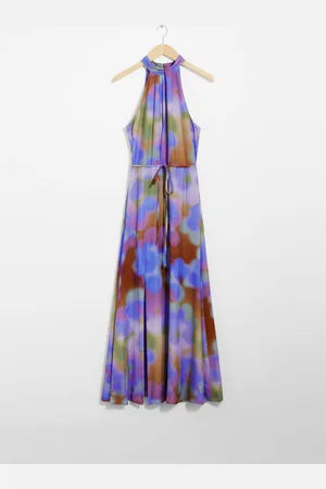 & OTHER STORIES Printed Halterneck Maxi Dress