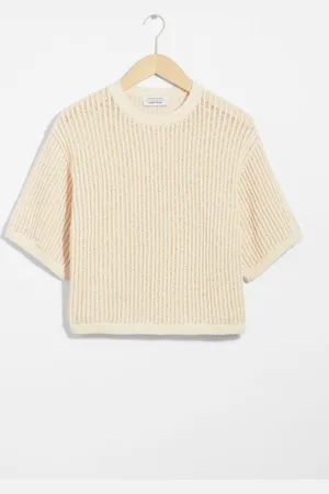 & OTHER STORIES Sheer Rib-Knit T-Shirt