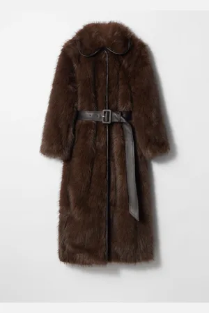 & OTHER STORIES Belted Faux Fur Coat