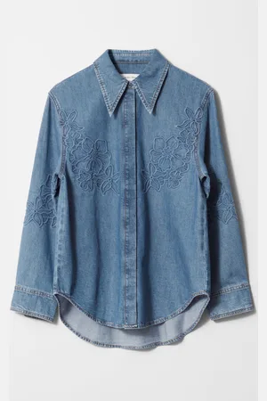 & OTHER STORIES Embroidered Denim Shirt