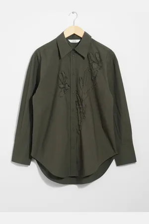 & OTHER STORIES Floral-Embroidery Shirt