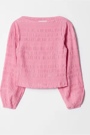 & OTHER STORIES Smocked Boat-Neck Top