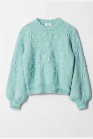 & OTHER STORIES Floral-Appliqu?? Knit Jumper