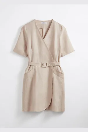& OTHER STORIES Belted Linen Mini Dress