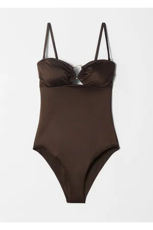 & OTHER STORIES Buckle-Detail Cut-Out Swimsuit
