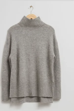 & OTHER STORIES Mock-Neck Knit Jumper