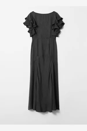 & OTHER STORIES Frilled Satin Maxi Dress