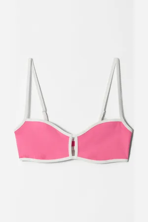 & OTHER STORIES Contrast-Trim Bikini Top