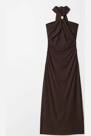 & OTHER STORIES Halterneck Midi Dress