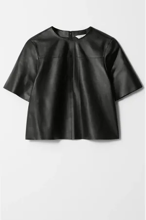 & OTHER STORIES Boxy Leather T-Shirt