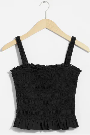 & OTHER STORIES Smocked Peplum Top