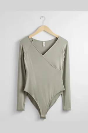& OTHER STORIES Off-Shoulder Wrap Bodysuit