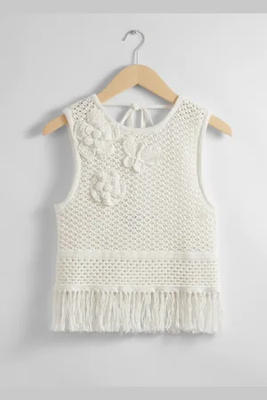 & OTHER STORIES Crocheted Fringe Tank Top