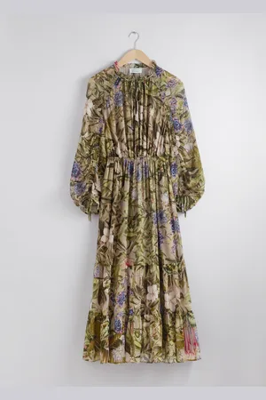 & OTHER STORIES Voluminous Sleeve Midi Dress