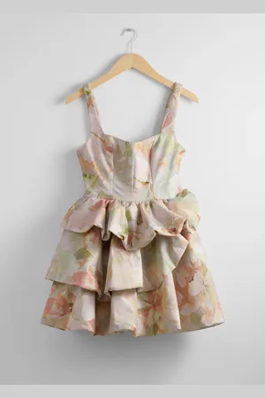 & OTHER STORIES Tiered Bubble Mini Dress