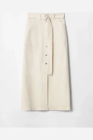 & OTHER STORIES Buttoned Denim Midi Skirt