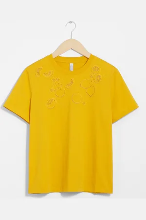 & OTHER STORIES Lemon Embroidery T-Shirt
