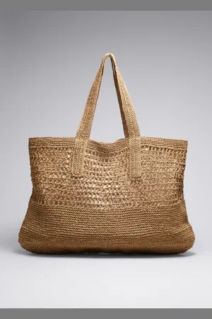 & OTHER STORIES Large Crochet-Straw Tote